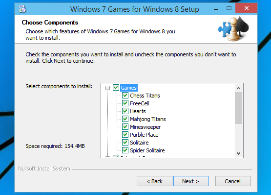 Install Windows 7 games on Windows 10