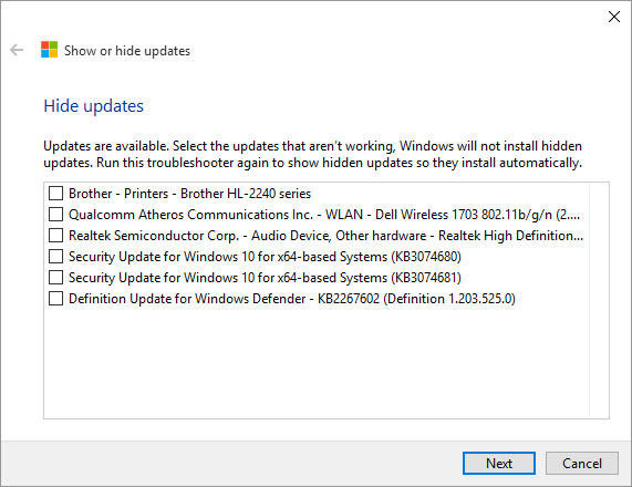 block Windows 10 updates