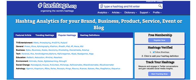 Сервисы для поиска хештегов в Инстаграм - hashtags.org