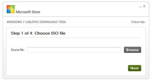 Windows 7 USB/DVD Download Tool