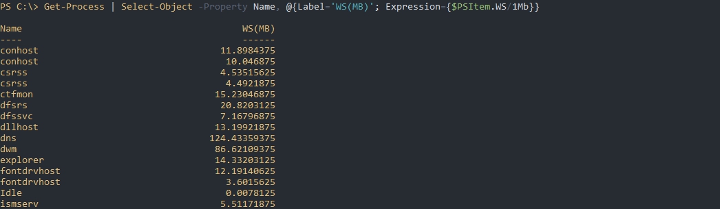 Пример с Expression Powershell Select-Object добавление колонки