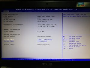 вход в bios на asus