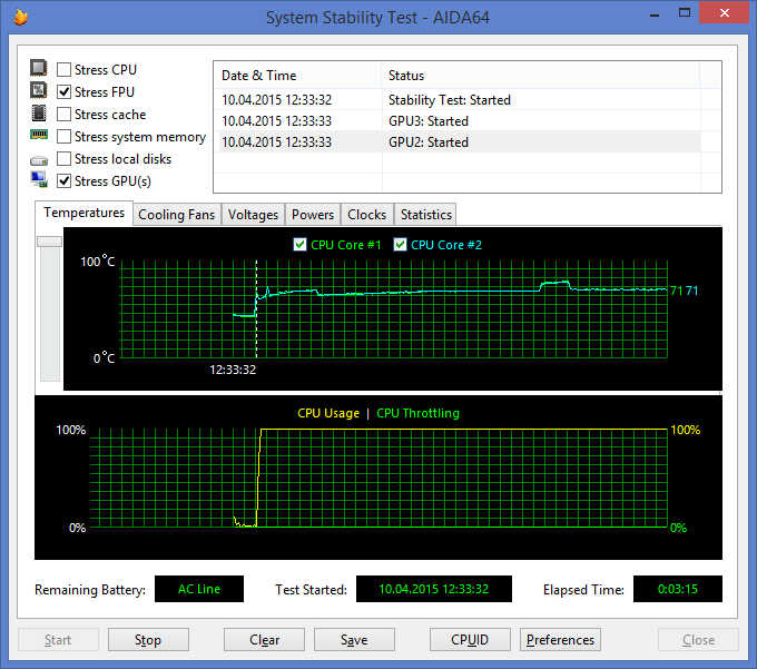 Как сделать стресс тест процессора aida64