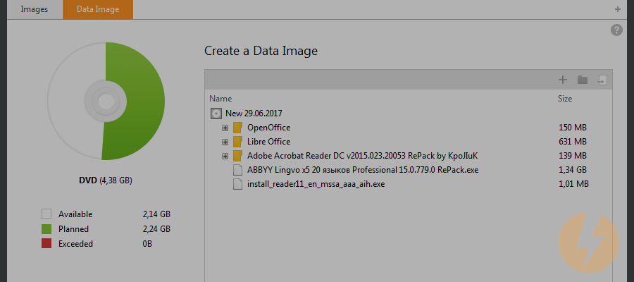 How to create an ISO image from files, using DAEMON Tools Ultra