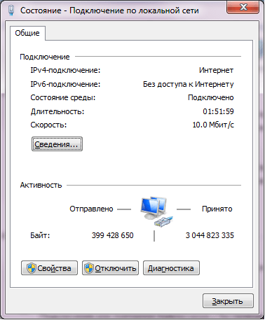 настройка локальной сети в Windows 7 Vista