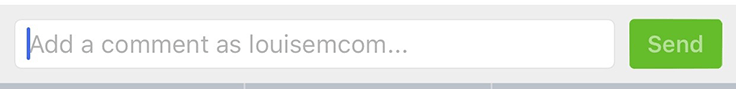 With Instagram account switching, my account name appears in the comment field so I
