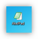 Ярлык программы AkelPad на рабочем столе Windows 7