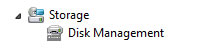 Select Disk Management from Storage