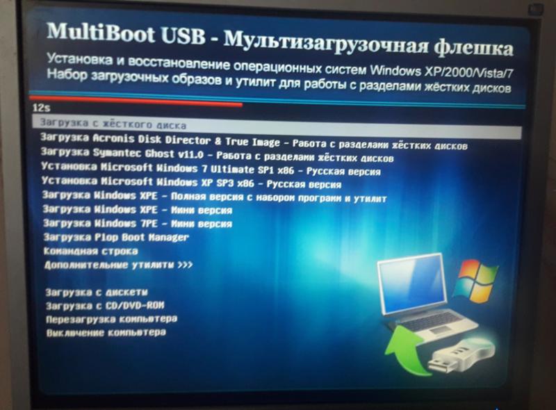 Создание мультизагрузочного usb hdd с iso образами