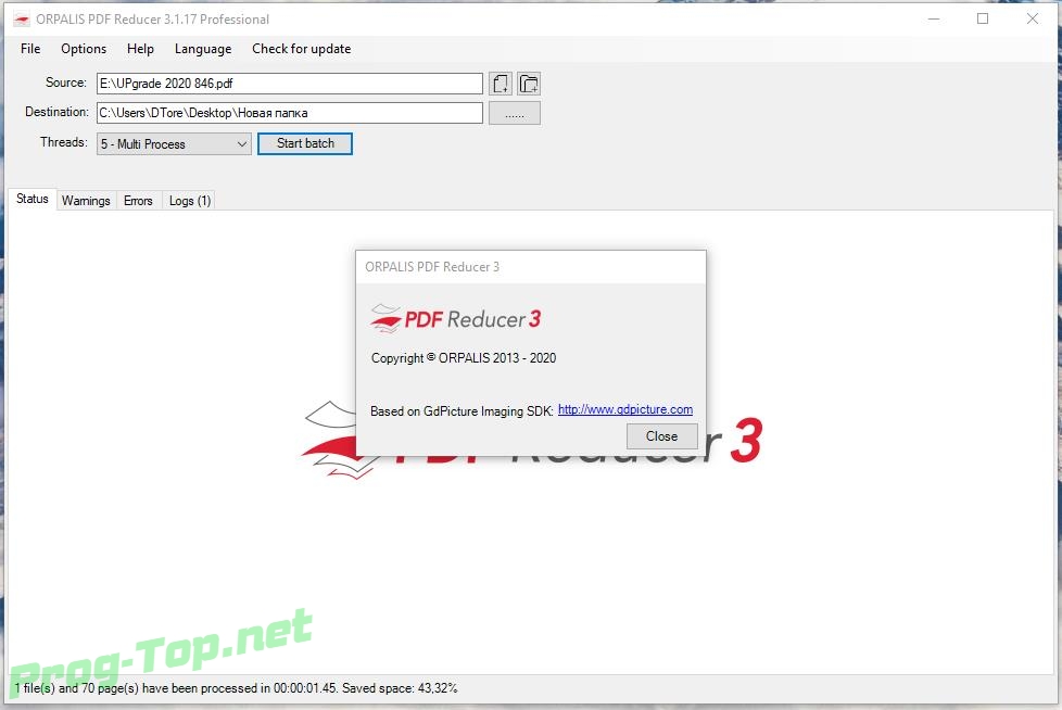 Pdd onlain. Программа для сжатия pdf файлов. Orpalis pdf Reducer Pro 4.2.1.