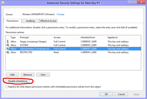 Copy Permissions in Windows 8