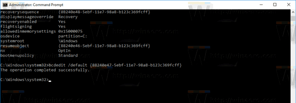 Windows 10 Bcdedit Set Default Os 