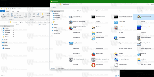 Windows 10 Applications Folder Along With Startup Folder