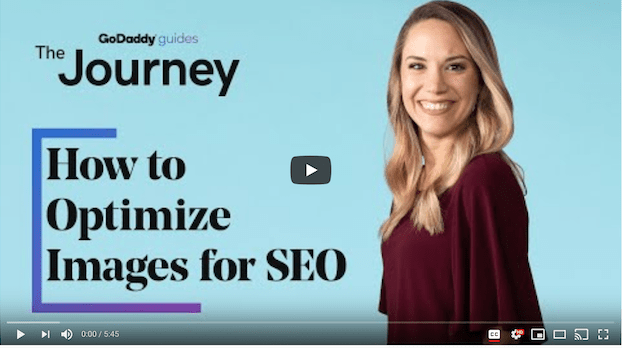 How to Optimize Images for SEO GoDaddy Video
