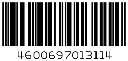 Пример обычного штрих кода