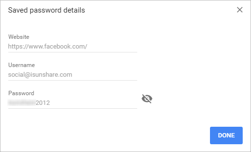 successfully find saved passwords in chrome settings