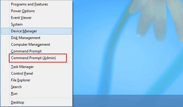 run command prompt in windows 8 or 10