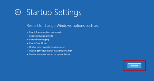 restart windows server 2012 in safe mode