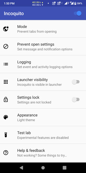 Incoquito App to Disable Incognito in Android
