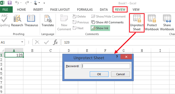 Remove Excel Restrict Editing