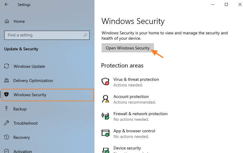 Enable or Disable Windows Defender 